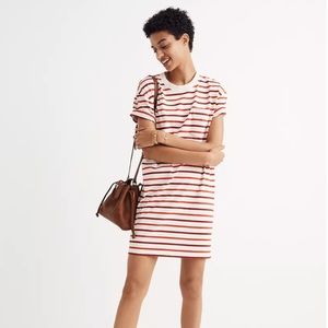 Madewell Striped Pocket T Shirt Dress